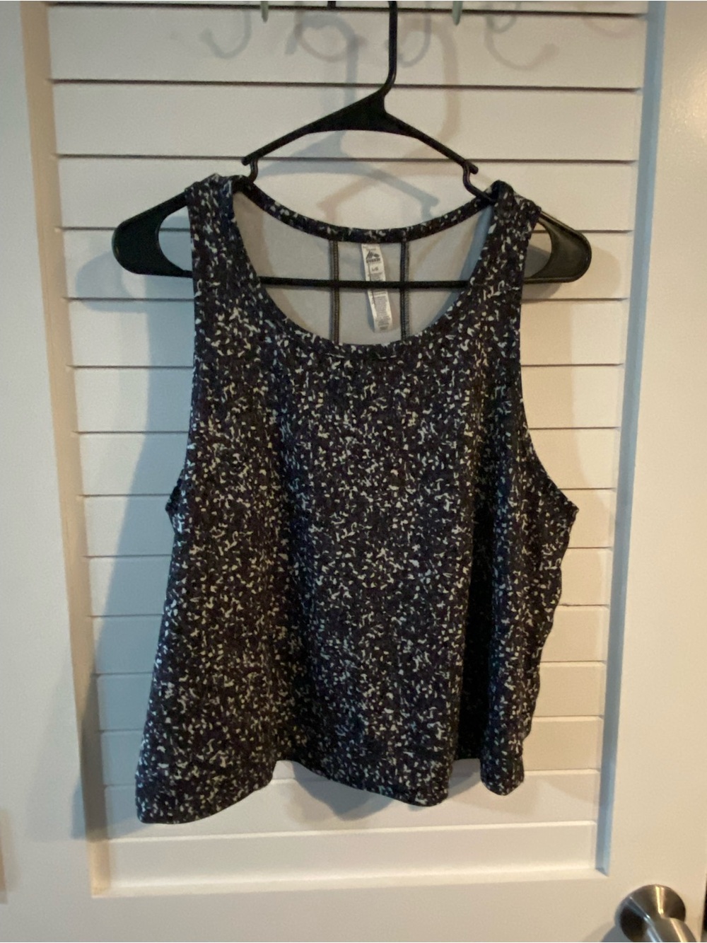 RBX Live Life Active Athletic Tank Top Stone Like Pattern Size Large
